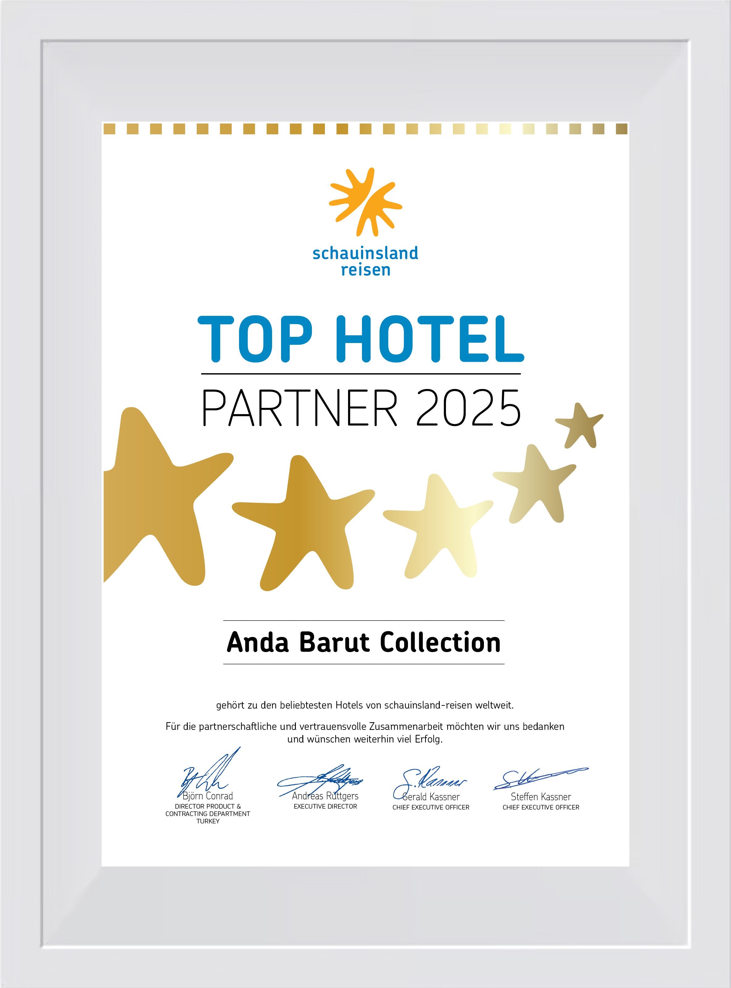 TOP HOTEL PARTNER 2025