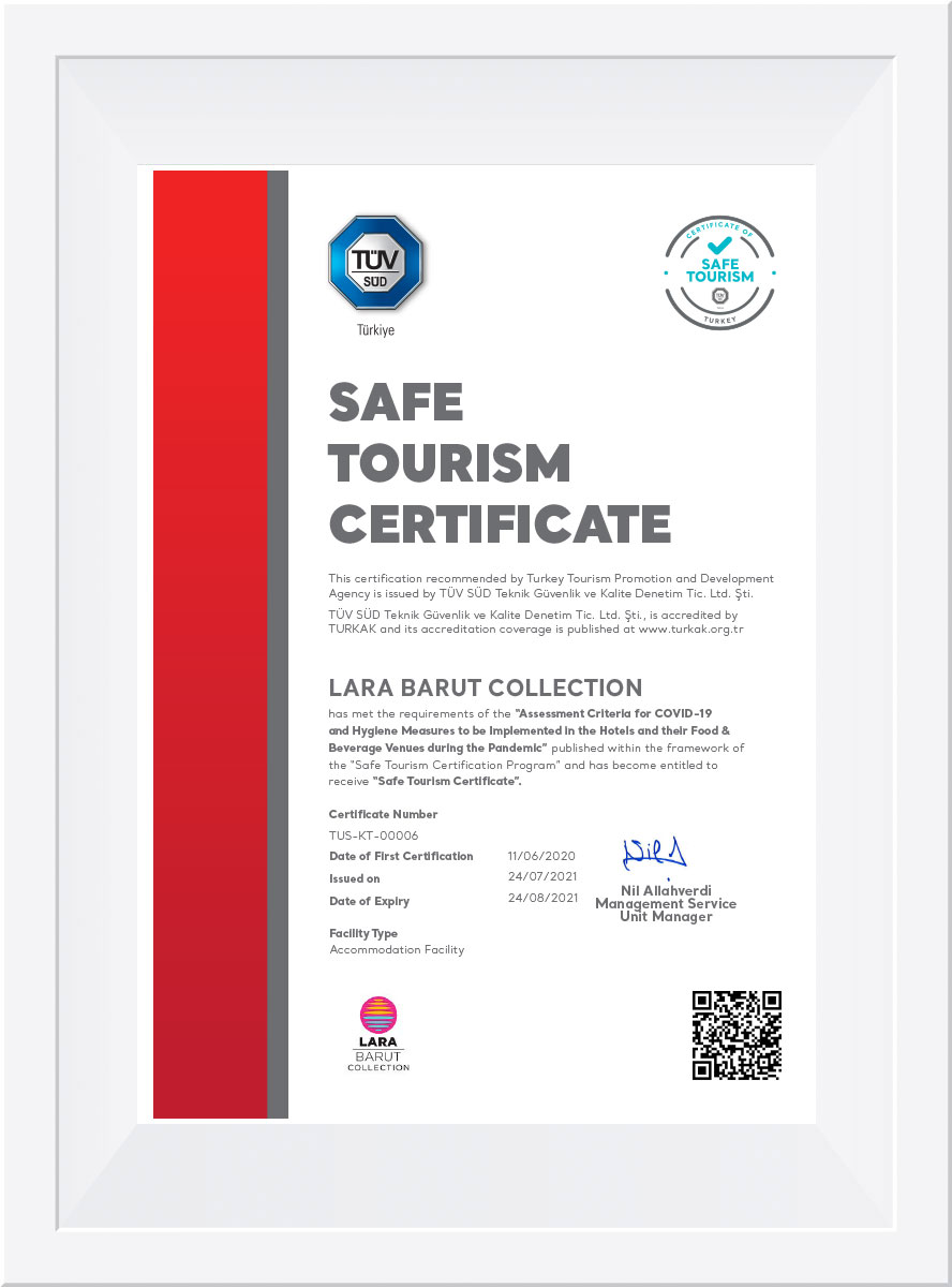 Safe Tourism Certificate